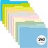 File Folder, RAZCC 250 Pack Colored File Folders, 1/3 Cut Tab File Folder Letter Size, Filing Folders with Tabs for Office School Business Use, Assorted 10 Colors